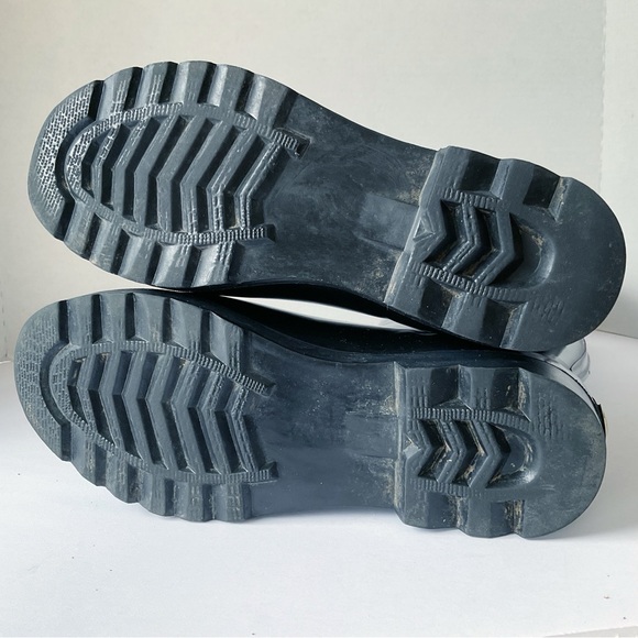 Juicy Couture Slick Knee-High Black Rubber Rain Boots Size 8 - Picture 8 of 11